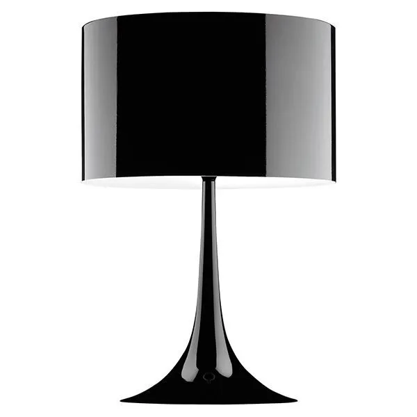 Flos Spun Light T2 Sort – bordlampe — produktfoto