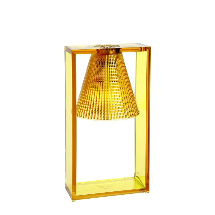 Kartell Light-Air Sculpted Amber – bordlampe — produktfoto