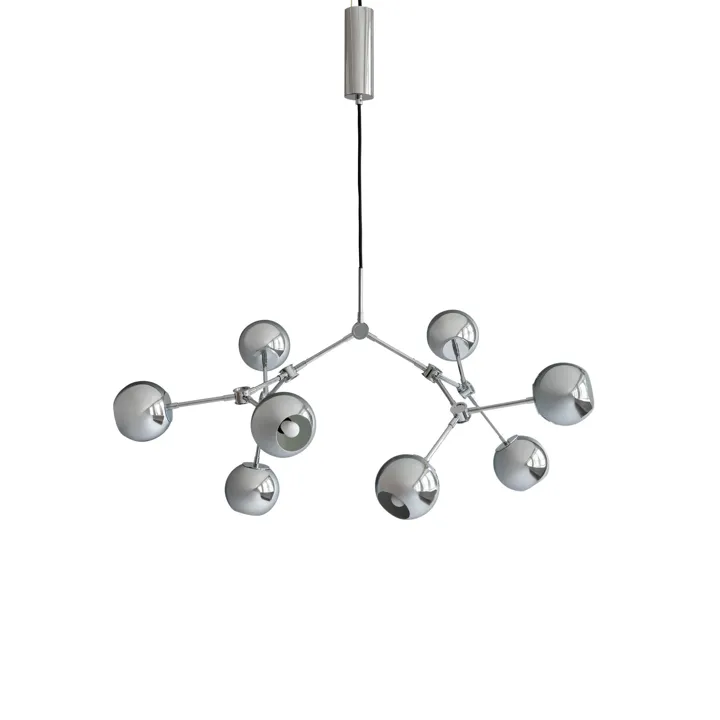 101 Copenhagen Drop Globe Mini Krom – lysekrone — produktfoto