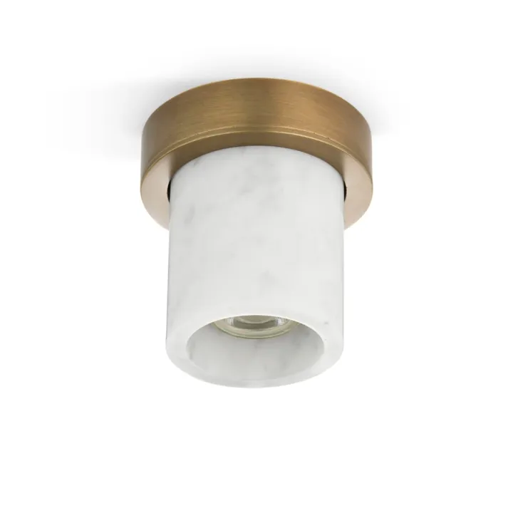 Design By Us Miss Marble Loftspot Carrara / Bruneret Messing – spot — produktfoto