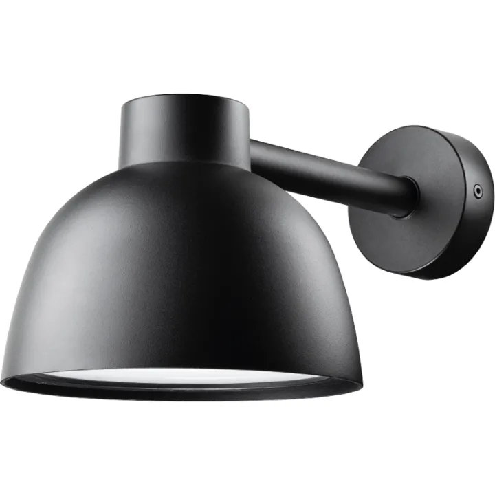 SG Armaturen SG Herning udendørs , sort, Ø24 cm – udendørs væglampe — produktfoto