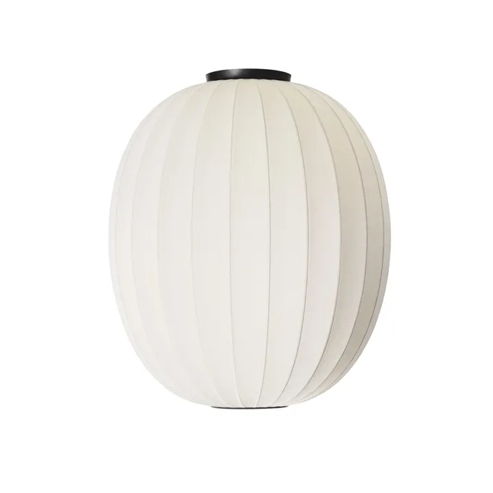Made By Hand Knit-Wit High/Oval Ø65 Pearl White – loftlampe — produktfoto