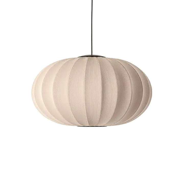 Made By Hand Knit-Wit Oval Ø76 Sand Stone LED – pendel — produktfoto