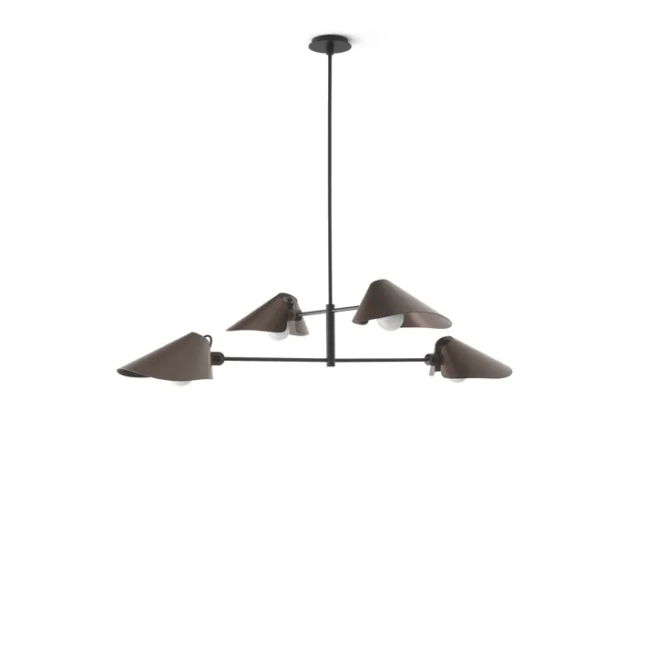 &Tradition Bonnet SC92 Ø100 Bronze/Sort – lysekrone — produktfoto