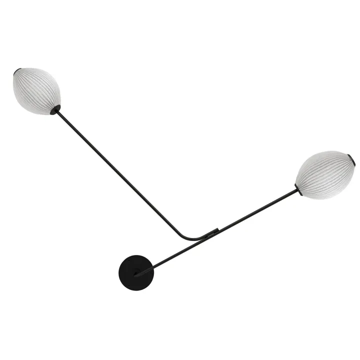GUBI Satellite Hardwired Creme Hvid Semi Mat – væglampe — produktfoto