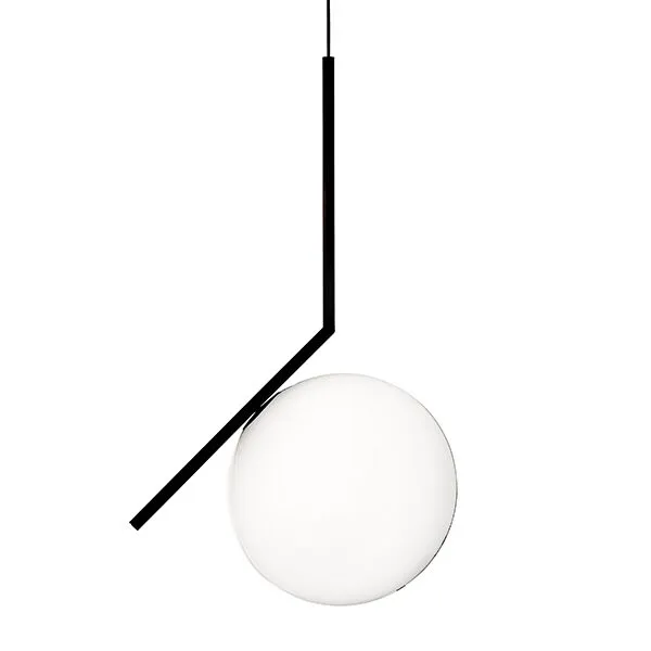 Flos IC S2 Mat Sort – pendel — produktfoto