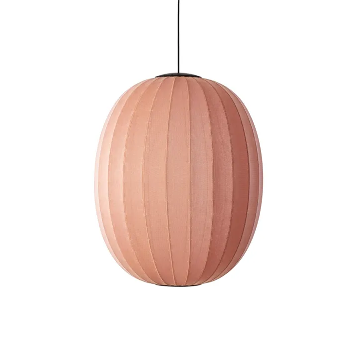 Made By Hand Knit-Wit High/Oval Ø65 Coral LED – pendel — produktfoto