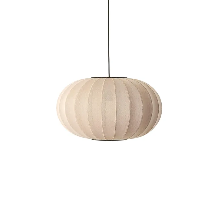 Made By Hand Knit-Wit Oval Sand Stone Ø57 – pendel — produktfoto