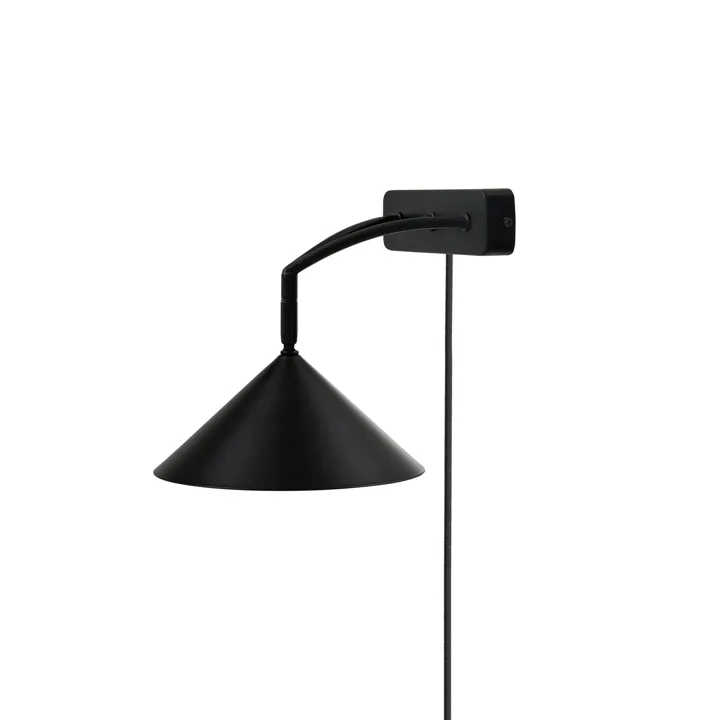 Globen Lighting Curve Sort – væglampe — produktfoto