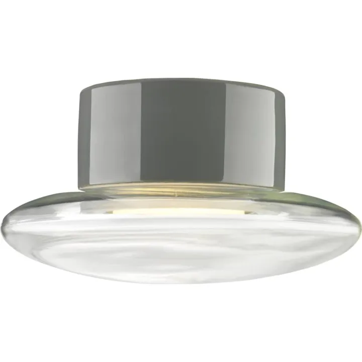 Ifö Electric Ifö Cairo , Ø20 cm, grå/klar – loftlampe — produktfoto