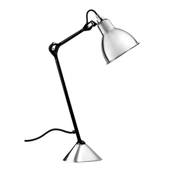 La Lampe Gras N205 Mat Sort & Krom – bordlampe — produktfoto