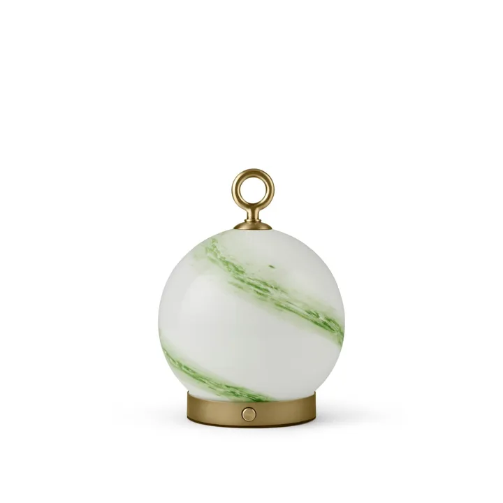 Halo Design Stockholm Marble Green/Antique – transportabel bordlampe — produktfoto