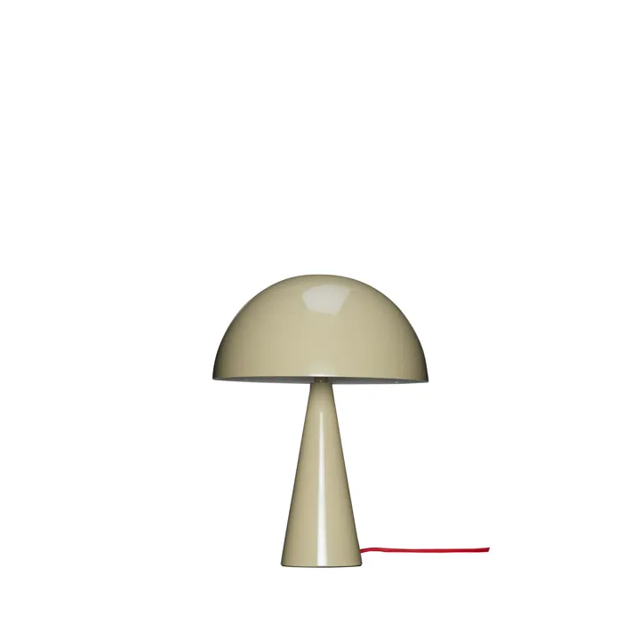 Hübsch Mush Mini Sand/Rød – bordlampe — produktfoto