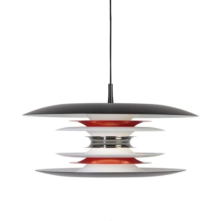 Belid Diablo Ø50 Mat Sort/Rød LED – pendel — produktfoto