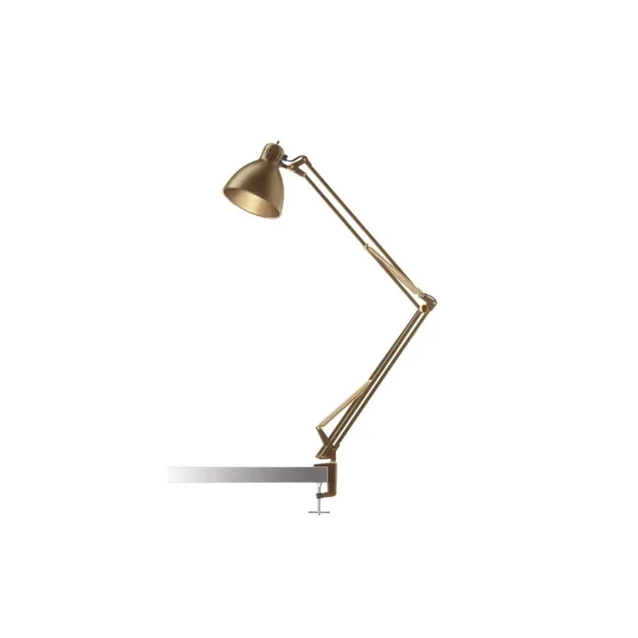 Nordic Living Archi T1 Junior med klemme Messing Nordic Living – bordlampe — produktfoto