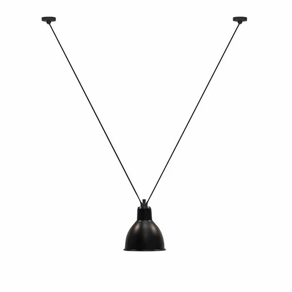 La Lampe Gras N323 XL Mat Sort Round – pendel — produktfoto