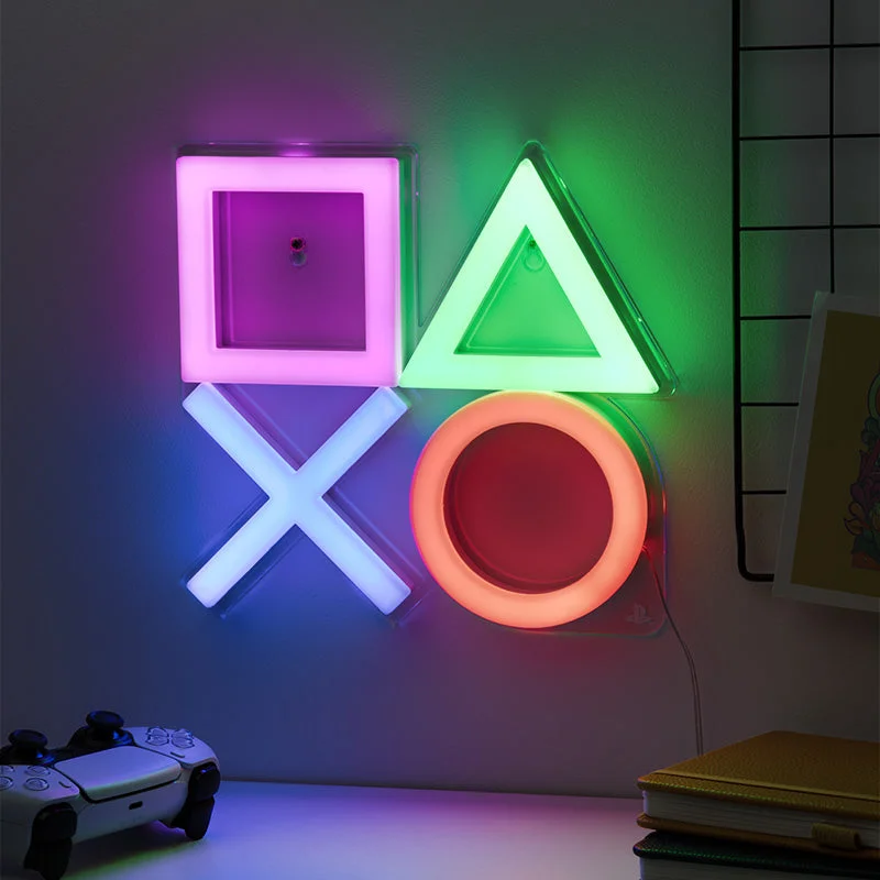 Paladone Playstation Væg LED Neon Light Lampe – væglampe — produktfoto