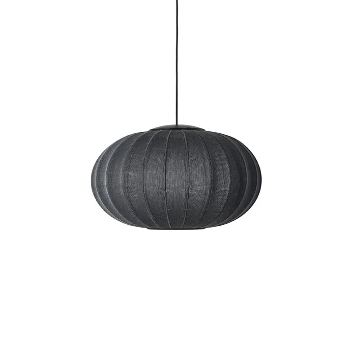 Made By Hand Knit-Wit Oval Ø57 Sort LED – pendel — produktfoto