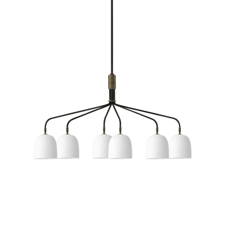 GUBI Howard 6 Arm Bone China – lysekrone — produktfoto