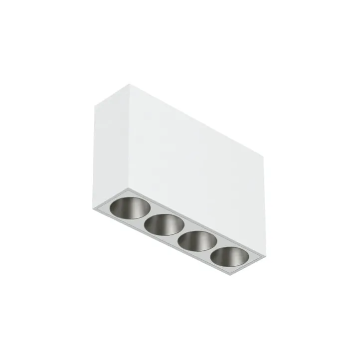 Flos Light Shadow Surface 4 Spots Optic Flood Hvid/Stål – spot — produktfoto