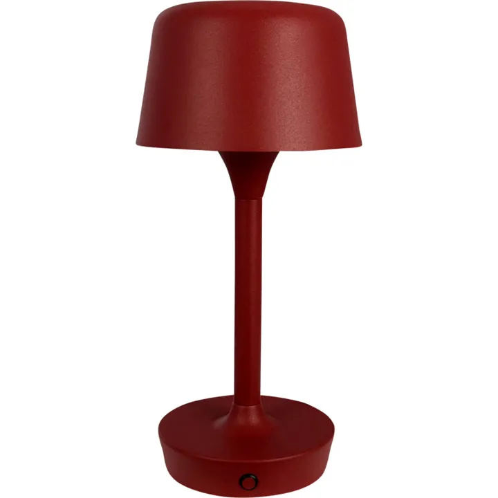 Dyberg Larsen Flow genopladelig , rød – bordlampe — produktfoto