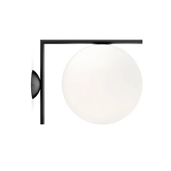 Flos IC C/W 1 Mat Sort – væglampe — produktfoto