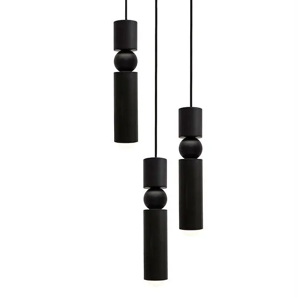 Lee Broom Fulcrum 3 Stk Mat Sort – pendel — produktfoto