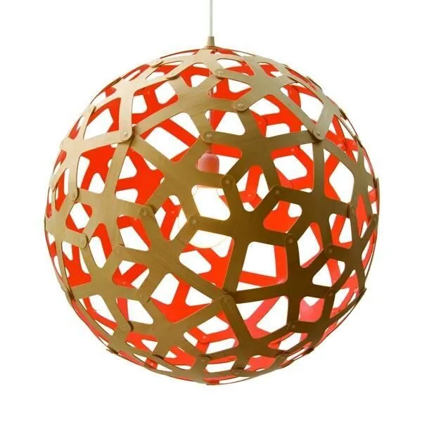 David Trubridge Coral Ø80 Rød – pendel — produktfoto