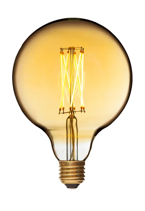 Danlamp E27 - 4W LED Mega Edison Gold – pære — produktfoto