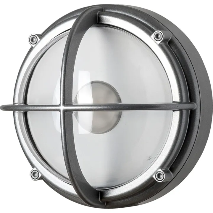 Louis Poulsen skotlampe, 3000K, uafskærmet, klar aluminium – udendørslampe — produktfoto