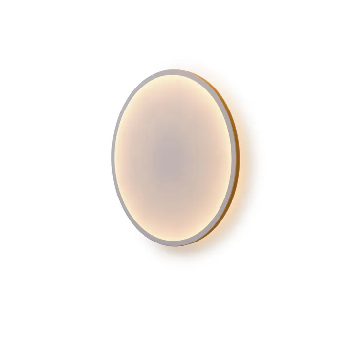 Muuto Calm Ø68 Hvid/Orange – væglampe — produktfoto