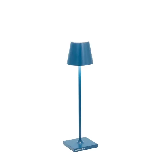 Zafferano Poldina micro batterilampe / , capriblå – transportabel bordlampe — produktfoto