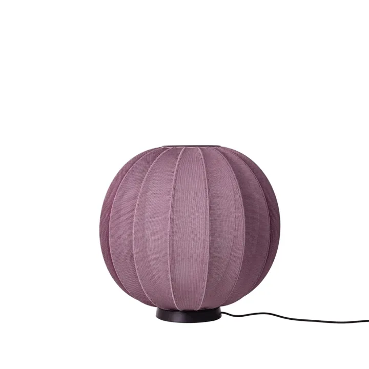 Made By Hand Knit-Wit 60 Round Burgundy – gulvlampe — produktfoto