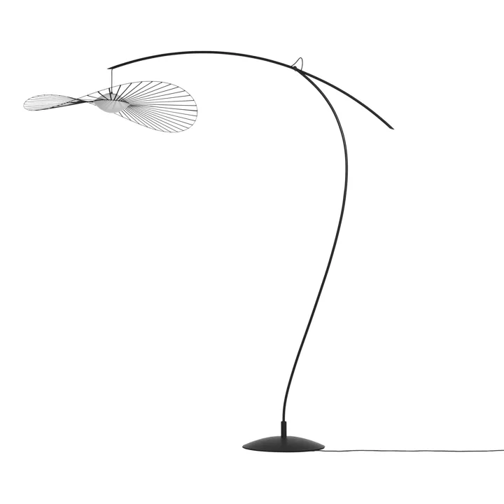 Petite Friture VERTIGO NOVA Ø110 Sort/Hvid – gulvlampe — produktfoto