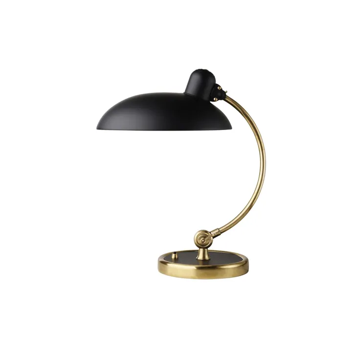 Fritz Hansen Kaiser Idell 6631 Luxus Mat Sort & Messing - Special Edition – bordlampe — produktfoto