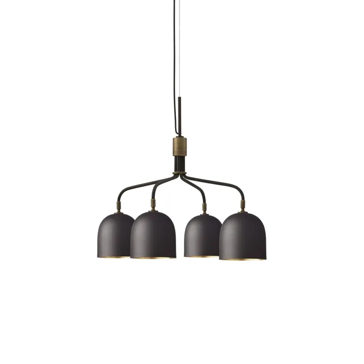 GUBI Howard 4 Arm Kort Gunmetal – lysekrone — produktfoto