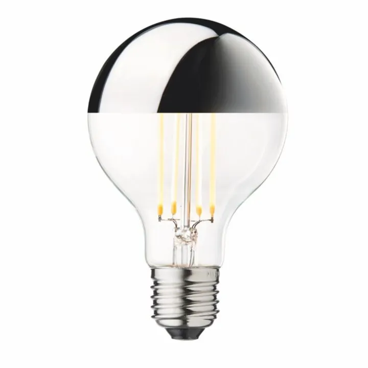 Design By Us Globe E27 Pære Ø8 Sølv – pære — produktfoto