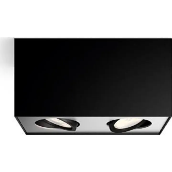 Philips myLiving Box Special påbygningsspot, sort – spot — produktfoto