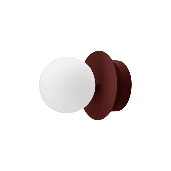 Globen Lighting Art Deco / IP44 Bourgogne/Hvid – væglampe — produktfoto