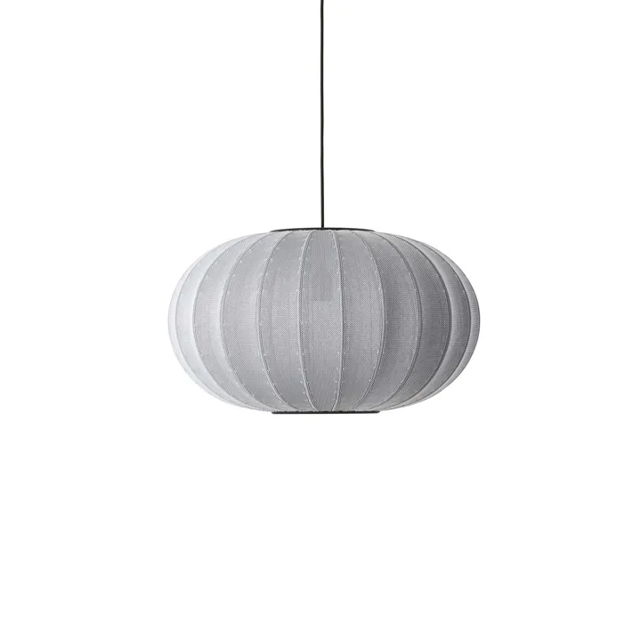 Made By Hand Knit-Wit Oval Silver Ø57 – pendel — produktfoto