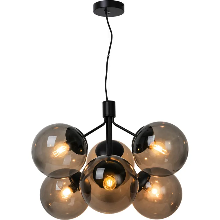 Nordlux Ivona , sort, 6 lamper – lysekrone — produktfoto