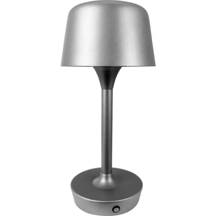 Dyberg Larsen Flow genopladelig , grå – bordlampe — produktfoto
