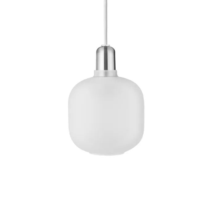 Normann Copenhagen Amp Lille Hvid/Zink – pendel — produktfoto