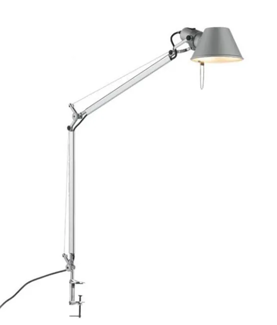 Artemide Tolomeo , aluminium m/bordklemme – bordlampe — produktfoto