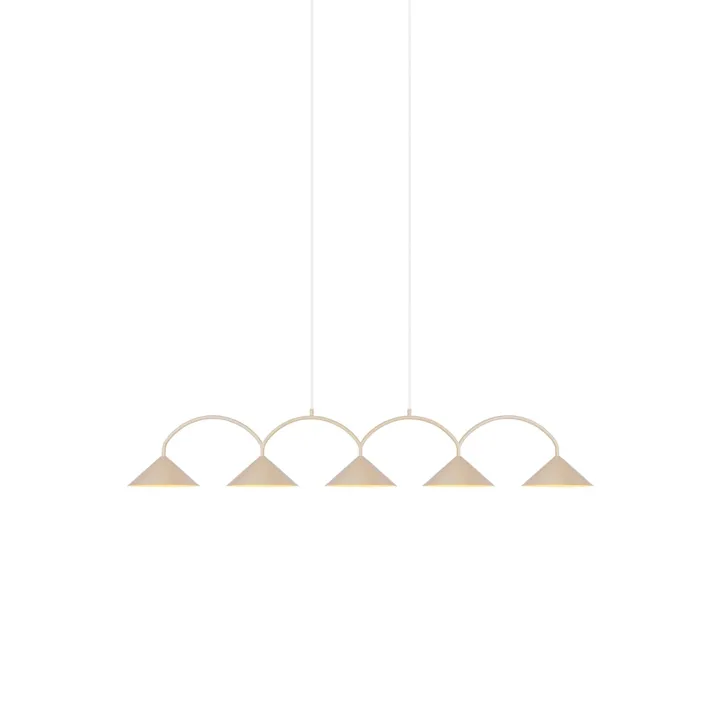 Globen Lighting Curve 5 Beige – pendel — produktfoto
