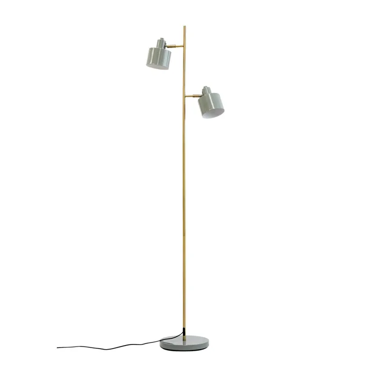 Dyberg Larsen Ocean Oliven/Messing – gulvlampe — produktfoto