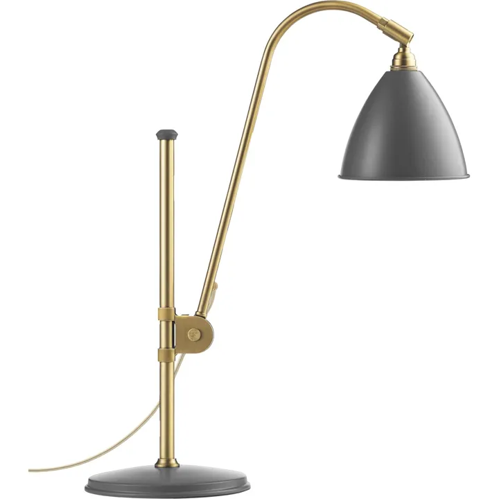 GUBI Bestlite BL1 Grå & Messing – bordlampe — produktfoto