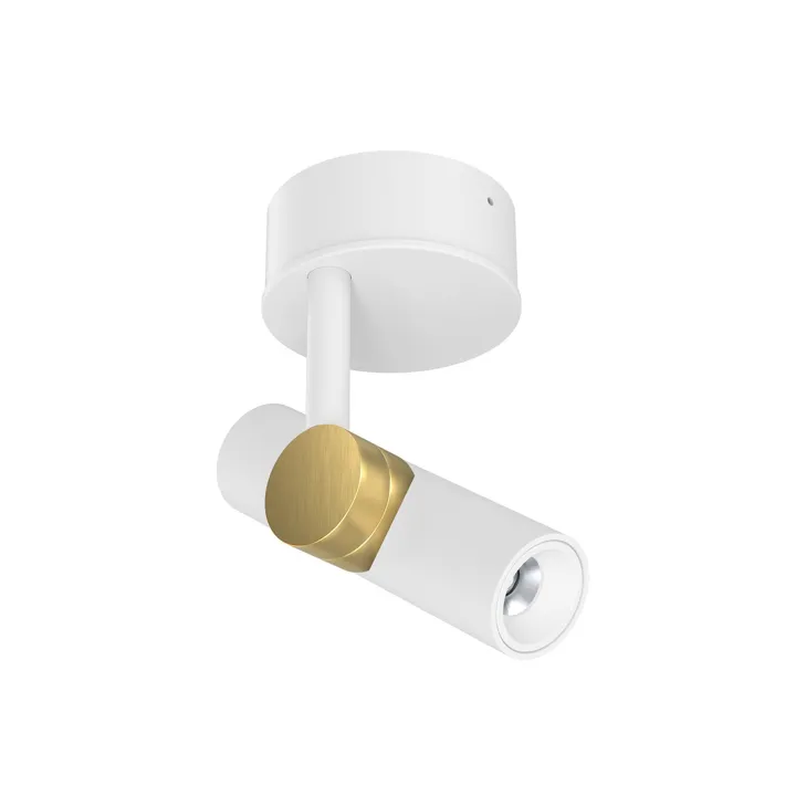 Linea Light collection Goose Ø14 Hvid/Guld – væglampe — produktfoto
