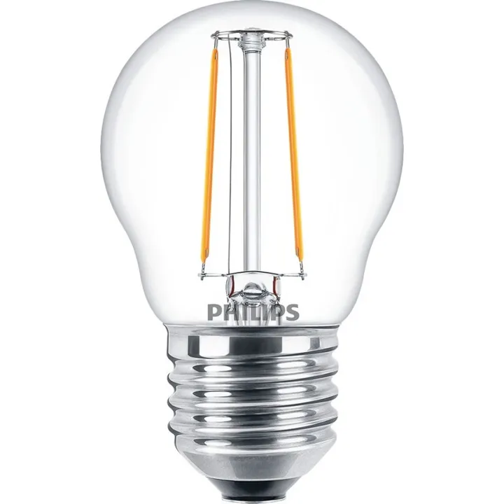 Philips CorePro E27 kronepære, 2700K, 2W – pære — produktfoto