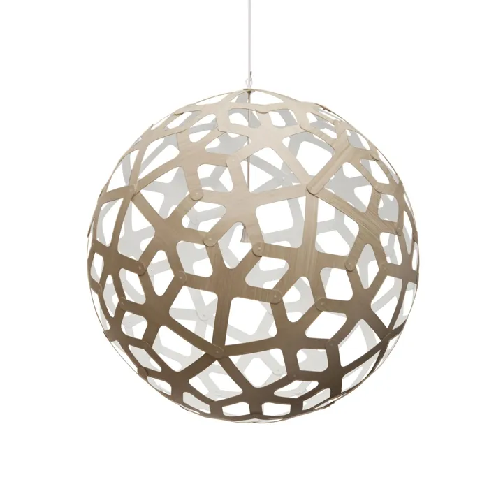 David Trubridge Coral Ø120 Hvid 1 Side – pendel — produktfoto